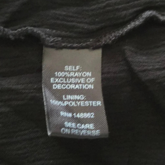 Torrid black Button Front Gauze Tab Sleeve Skater Dress size 2X - Picture 5 of 7